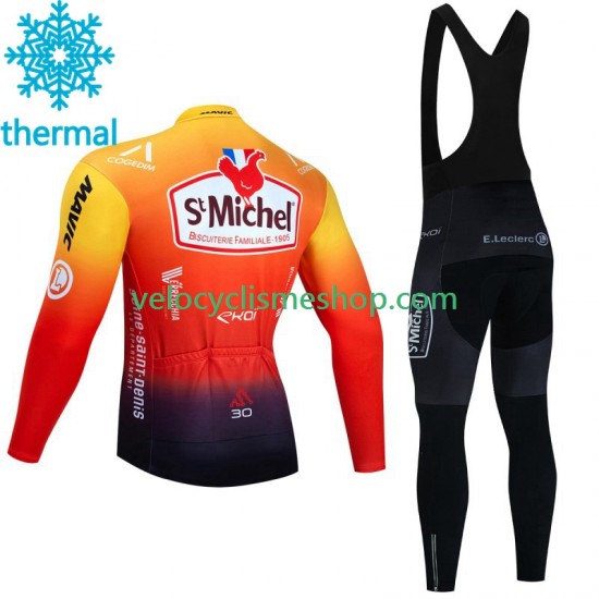 Tenue Maillot M/L + Collant à Bretelles Hiver Thermal Fleece Saint Michel Auber 93 2023 Hommes