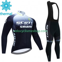 Tenue Maillot M/L + Collant à Bretelles Hiver Thermal Fleece Scott Sram 2023 Hommes