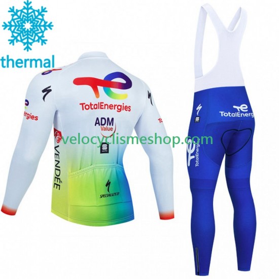 Tenue Maillot M/L + Collant à Bretelles Hiver Thermal Fleece Totalenergies 2023 Hommes