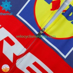 Tenue Maillot M/L + Collant à Bretelles Hiver Thermal Fleece Trek Lidl 2024 Hommes