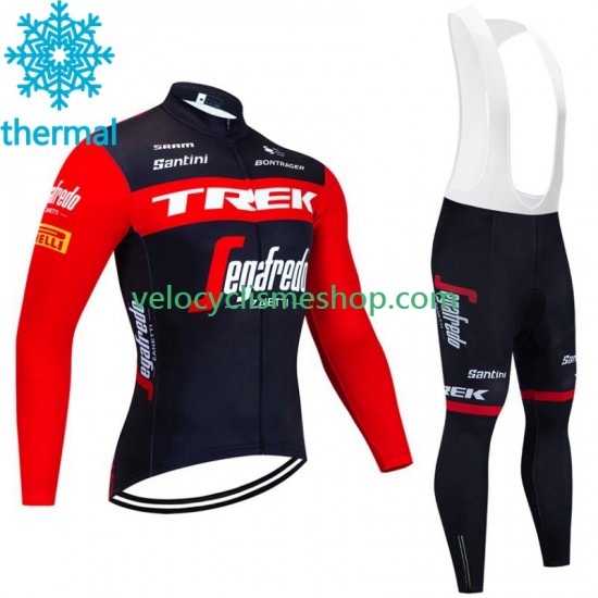 Tenue Maillot M/L + Collant à Bretelles Hiver Thermal Fleece Trek Segafredo 2023 Hommes