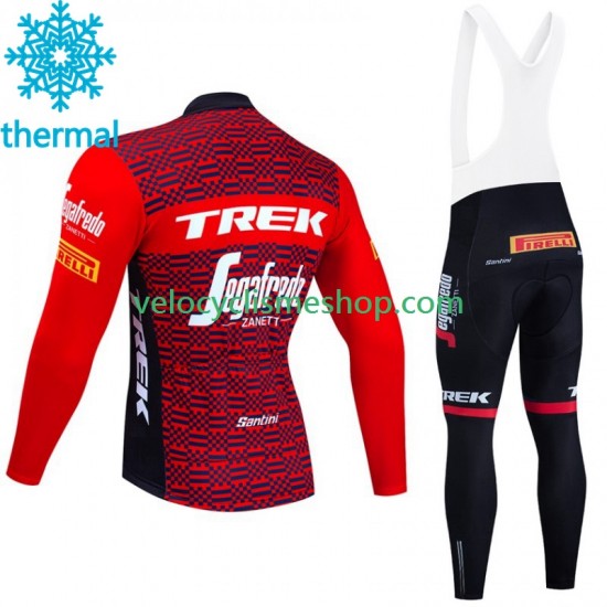Tenue Maillot M/L + Collant à Bretelles Hiver Thermal Fleece Trek Segafredo 2023 Hommes