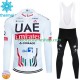 Tenue Maillot M/L + Collant à Bretelles Hiver Thermal Fleece Uae Emirates 2024 Hommes