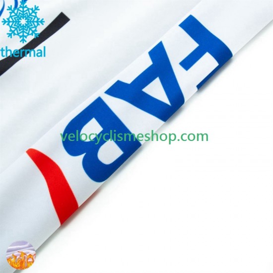 Tenue Maillot M/L + Collant à Bretelles Hiver Thermal Fleece Uae Emirates 2024 Hommes