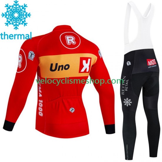 Tenue Maillot M/L + Collant à Bretelles Hiver Thermal Fleece Uno X 2023 Hommes