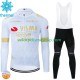 Tenue Maillot M/L + Collant à Bretelles Hiver Thermal Fleece Visma Lease A Bike 2024 Hommes N002