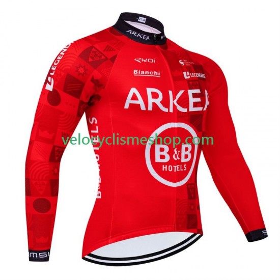 Maillot Cyclisme Manches Longues Arkea Bb Hotels Excalibur 2024 Hommes