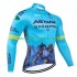 Maillot Cyclisme Manches Longues Astana Qazaqstan 2024 Hommes N001