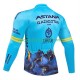 Maillot Cyclisme Manches Longues Astana Qazaqstan 2024 Hommes N001
