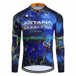 Maillot Cyclisme Manches Longues Astana Qazaqstan 2024 Hommes