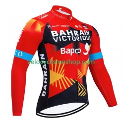 Maillot Cyclisme Manches Longues Bahrain Victorious 2023 Hommes