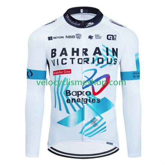 Maillot Cyclisme Manches Longues Bahrain Victorious 2024 Hommes
