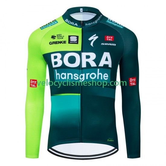 Maillot Cyclisme Manches Longues Bora Hansgrohe 2024 Hommes N001