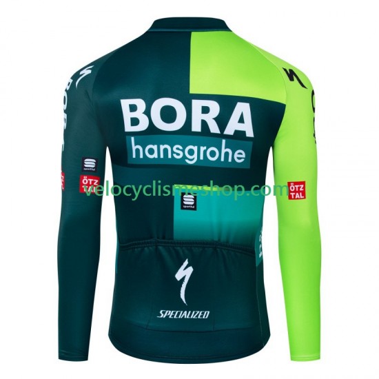 Maillot Cyclisme Manches Longues Bora Hansgrohe 2024 Hommes N001