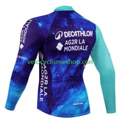 Maillot Cyclisme Manches Longues Decathlon Ag2R 2024 Hommes N001