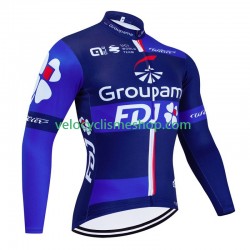 Maillot Cyclisme Manches Longues Fdj Groupama 2024 Hommes