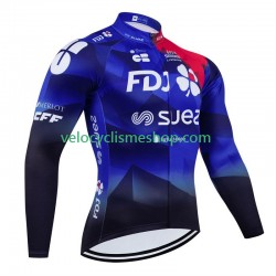 Maillot Cyclisme Manches Longues Fdj Suez 2024 Hommes