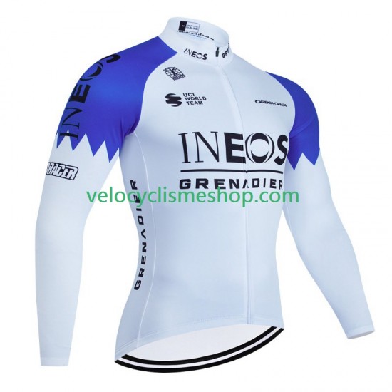 Maillot Cyclisme Manches Longues Ineos Grenadier 2023 Hommes N001