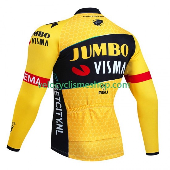 Maillot Cyclisme Manches Longues Jumbo Visma 2023 Hommes