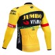 Maillot Cyclisme Manches Longues Jumbo Visma 2023 Hommes