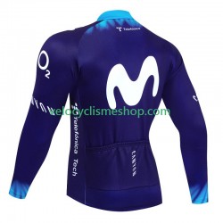 Maillot Cyclisme Manches Longues Movistar 2023 Hommes