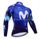 Maillot Cyclisme Manches Longues Movistar 2024 Hommes