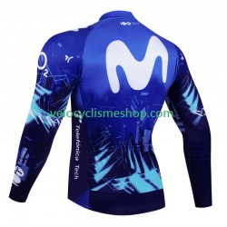 Maillot Cyclisme Manches Longues Movistar 2024 Hommes