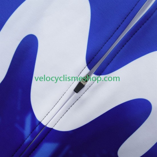 Maillot Cyclisme Manches Longues Movistar 2024 Hommes