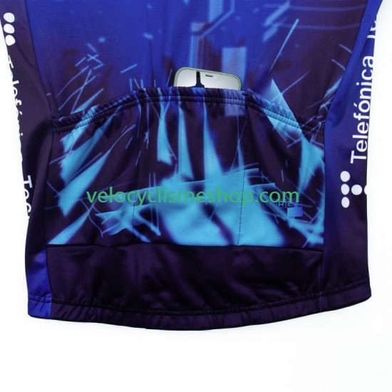 Maillot Cyclisme Manches Longues Movistar 2024 Hommes