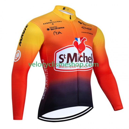 Maillot Cyclisme Manches Longues Saint Michel Auber 93 2023 Hommes