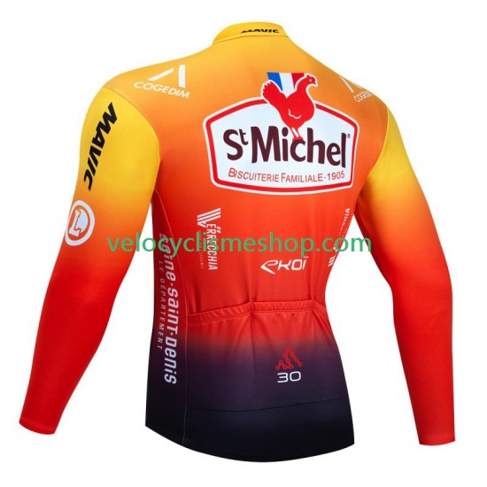 Maillot Cyclisme Manches Longues Saint Michel Auber 93 2023 Hommes
