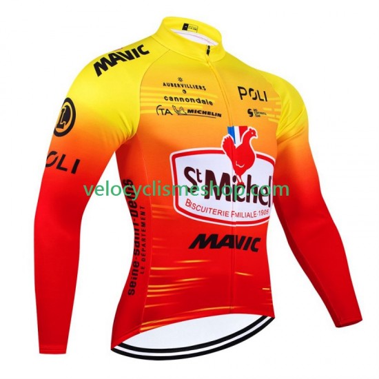 Maillot Cyclisme Manches Longues St Michel Auber 93 Mavic 2024 Hommes