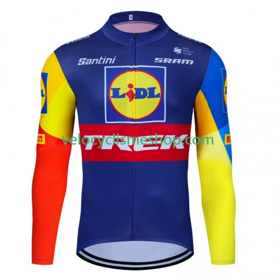 Maillot Cyclisme Manches Longues Trek Lidl 2024 Hommes