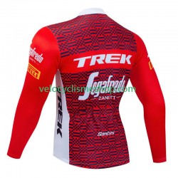 Maillot Cyclisme Manches Longues Trek Segafredo 2023 Hommes N001