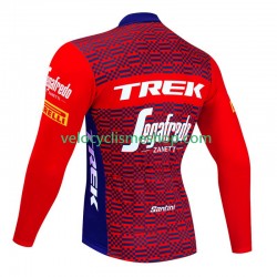 Maillot Cyclisme Manches Longues Trek Segafredo 2023 Hommes N002