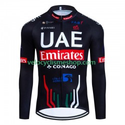 Maillot Cyclisme Manches Longues Uae Emirates 2024 Hommes N001