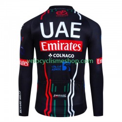 Maillot Cyclisme Manches Longues Uae Emirates 2024 Hommes N001