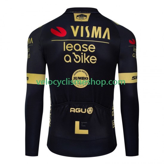 Maillot Cyclisme Manches Longues Visma Lease A Bike 2024 Hommes N001