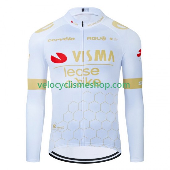 Maillot Cyclisme Manches Longues Visma Lease A Bike 2024 Hommes N002