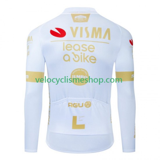 Maillot Cyclisme Manches Longues Visma Lease A Bike 2024 Hommes N002