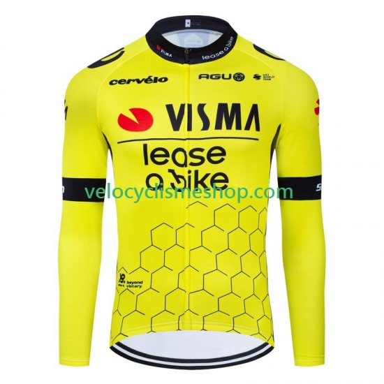 Maillot Cyclisme Manches Longues Visma Lease A Bike 2024 Hommes