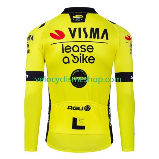 Maillot Cyclisme Manches Longues Visma Lease A Bike 2024 Hommes