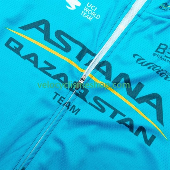 Maillot Cyclisme Astana Qazaqstan 2024 Hommes N001