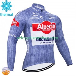 Maillot Cyclisme Hiver Thermal Fleece Alpecin Deceuninck 2024 Hommes