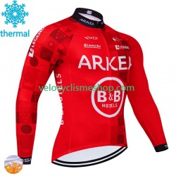 Maillot Cyclisme Hiver Thermal Fleece Arkea Bb Hotels Excalibur 2024 Hommes