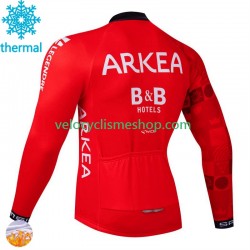 Maillot Cyclisme Hiver Thermal Fleece Arkea Bb Hotels Excalibur 2024 Hommes