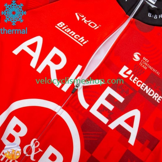 Maillot Cyclisme Hiver Thermal Fleece Arkea Bb Hotels Excalibur 2024 Hommes