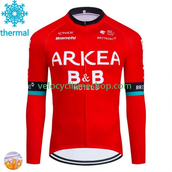 Maillot Cyclisme Hiver Thermal Fleece Arkea Bb Hotels 2024 Hommes