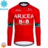 Maillot Cyclisme Hiver Thermal Fleece Arkea Bb Hotels 2024 Hommes