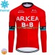 Maillot Cyclisme Hiver Thermal Fleece Arkea Bb Hotels 2024 Hommes